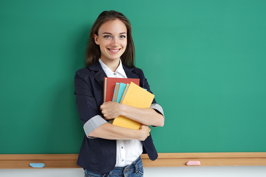 elementary teacher in the room