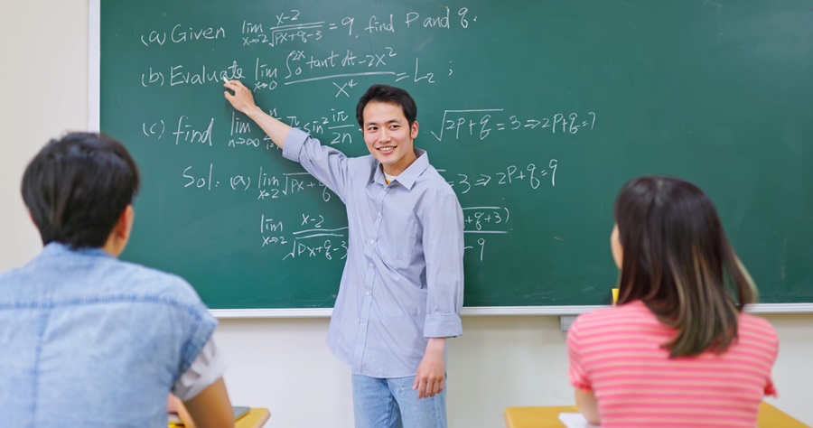 teacher in the class room