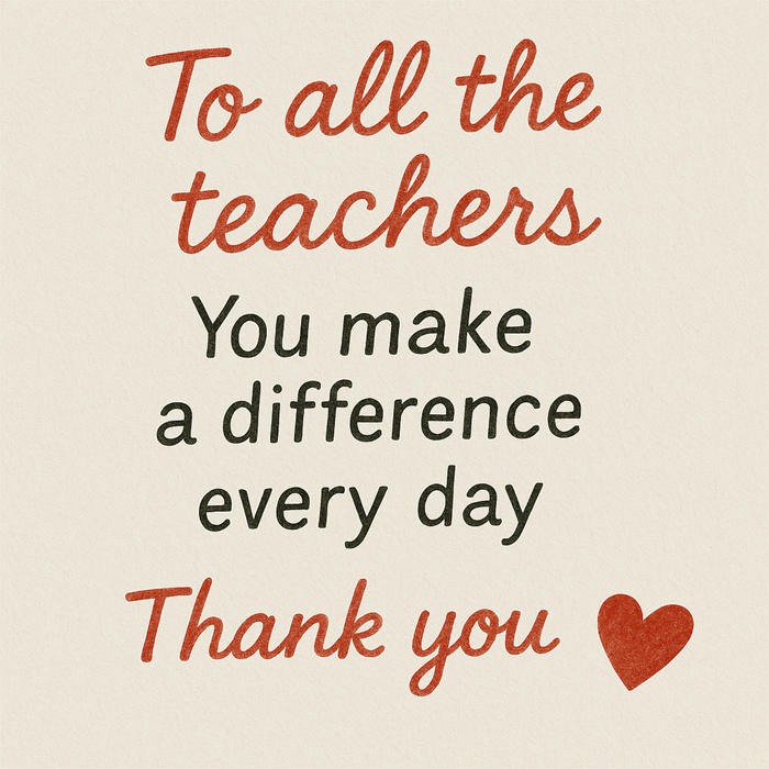 teacher appreciation day 2025